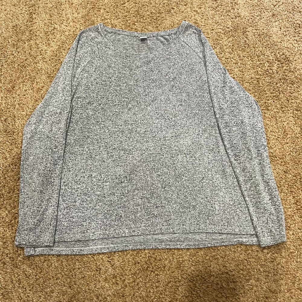 Luxe Crew-Neck Slub-Knit Long-Sleeve T-Shirt